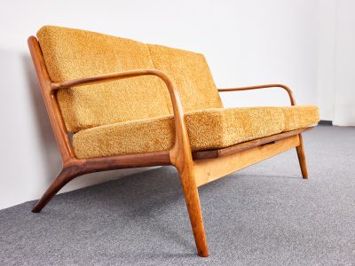 Mid Century Loveseat, Easy Lounge Sofa, Adrian Pearsall, 2315-c modell, Craft Associates, 1960-as évek USA