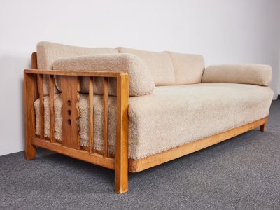 Mid Century modern, Vintage kanapé-nappali, Fritz Hansen, modell: 1590 seria, Elm Collection 1940-es évek Dániája