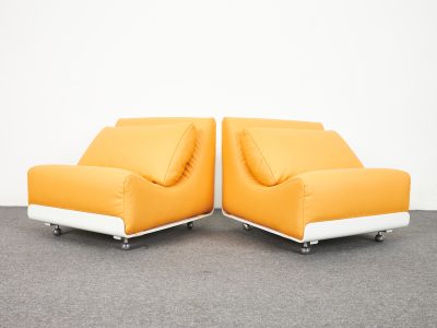 Századközép Vintage, Space Age Orbis Lounge Chairs, Luigi Colani, COR, 1972