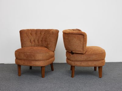 Század közepén koktél – Otto Schulz klubszékei Jio Möbler számára, 1950-es évek, 2 darabos készlet